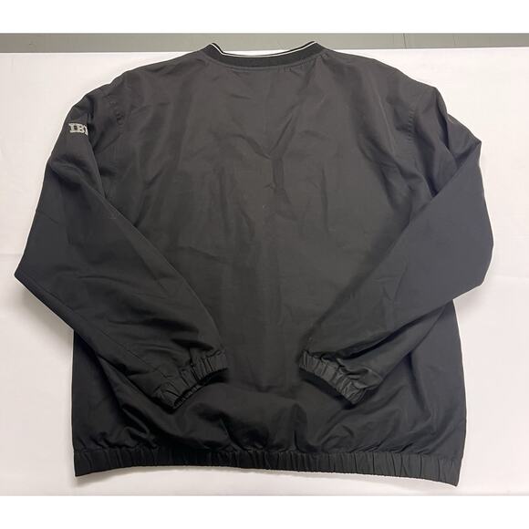 IBM Logo V Neck Pullover Windbreaker Golf Jacket Men Large Black Tech AI Nerd - Picture 6 of 11